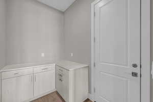 Interior space featuring wood finished floors