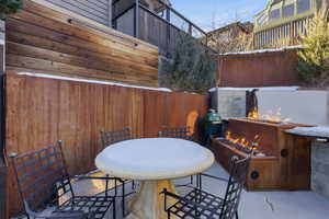 Patio / terrace with a patio area and outdoor dining area