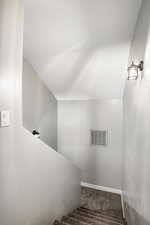Stairs with carpet flooring
