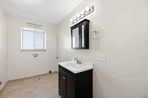 Basement Bathroom/Laundry Room