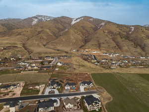 View of property location with nearby suburban area and mountains