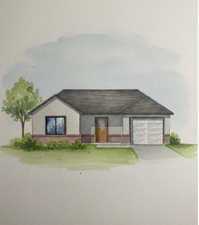 Rendering of the front elevation