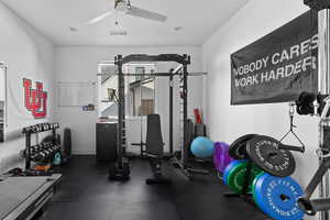 View of workout area