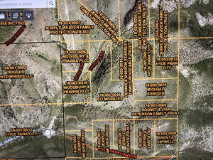 Map / location with property parcel outlined