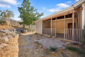 View of yard featuring a patio area