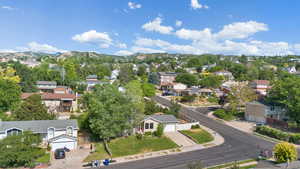 Bird's eye view of mountains