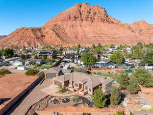 Mountain view featuring nearby suburban area