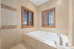 Bathroom featuring a bath