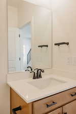 Bathroom featuring vanity