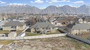 Mountain view with nearby suburban area