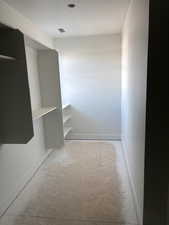 Hall with baseboards