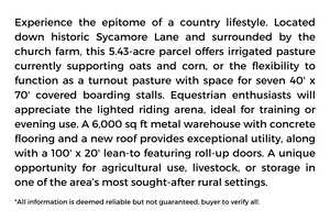 View of miscellaneous listing collateral