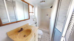 She-shed includes a 1/2 bath.