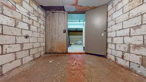Cold storage area attached to garage 1.