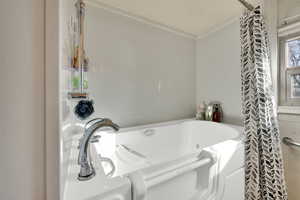 Bathroom featuring a whirlpool walk-in tub.
