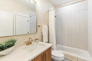 Shared full bathroom on the main level.