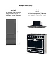 La Cornue renge and Sub-Zero fridge