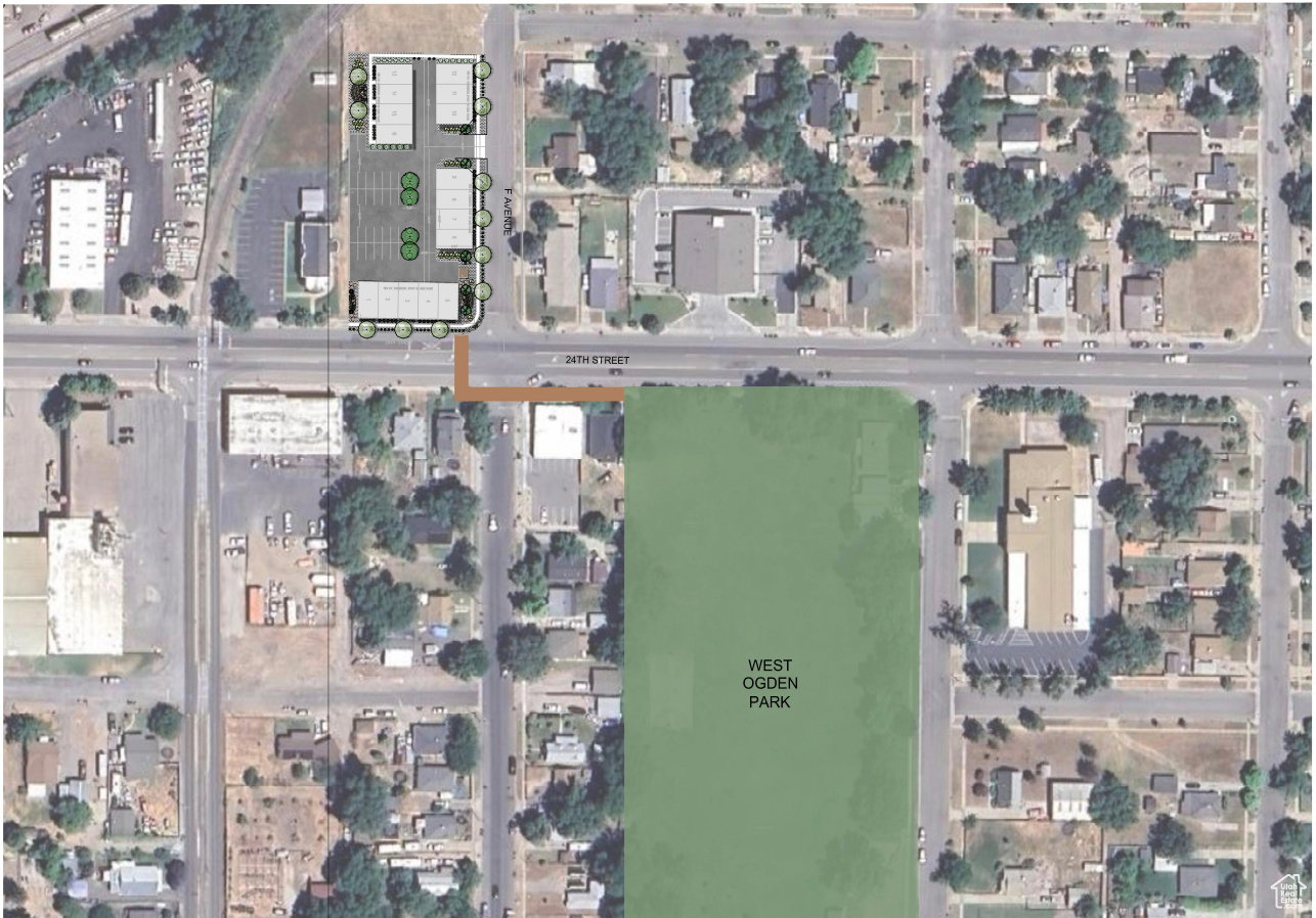 Aerial overview of property's location