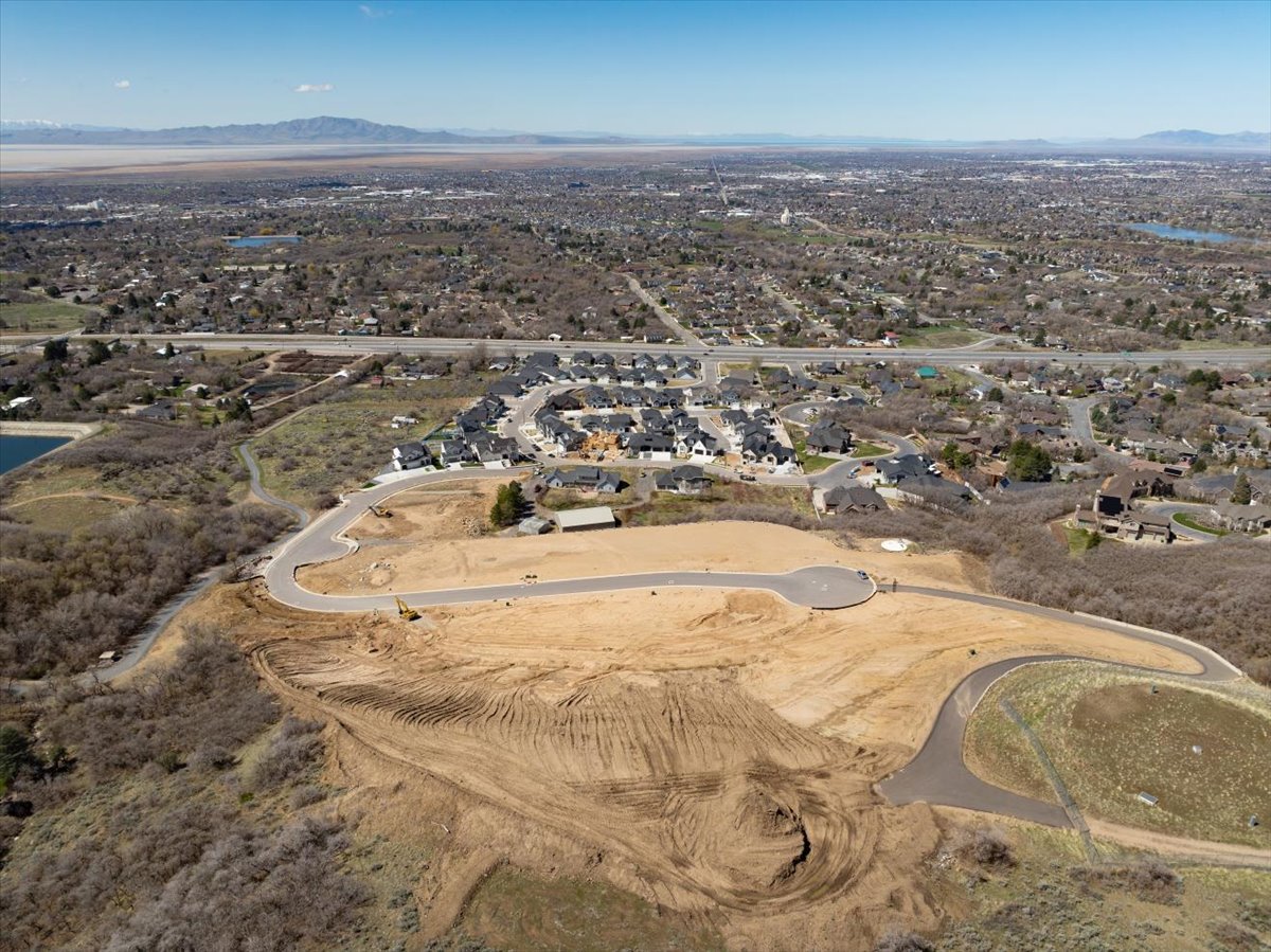 Aerial view of property from the Bonneville Shoreline Trail