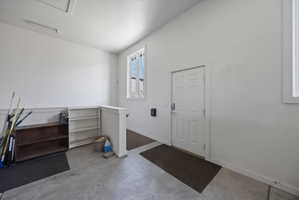 Interior space with baseboards