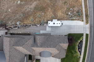 Aerial view of property and surrounding area