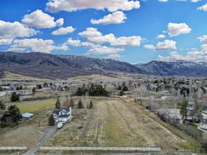 The property runs along and behind this home.