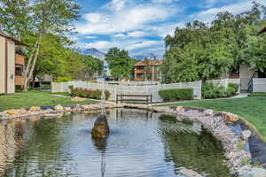 Water view with mountains