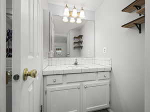Bathroom with vanity