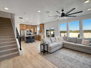 entry way, kitchen, great room
