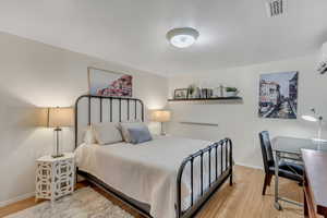 Apt.#5 Bedroom 1 with laminate wood flooring