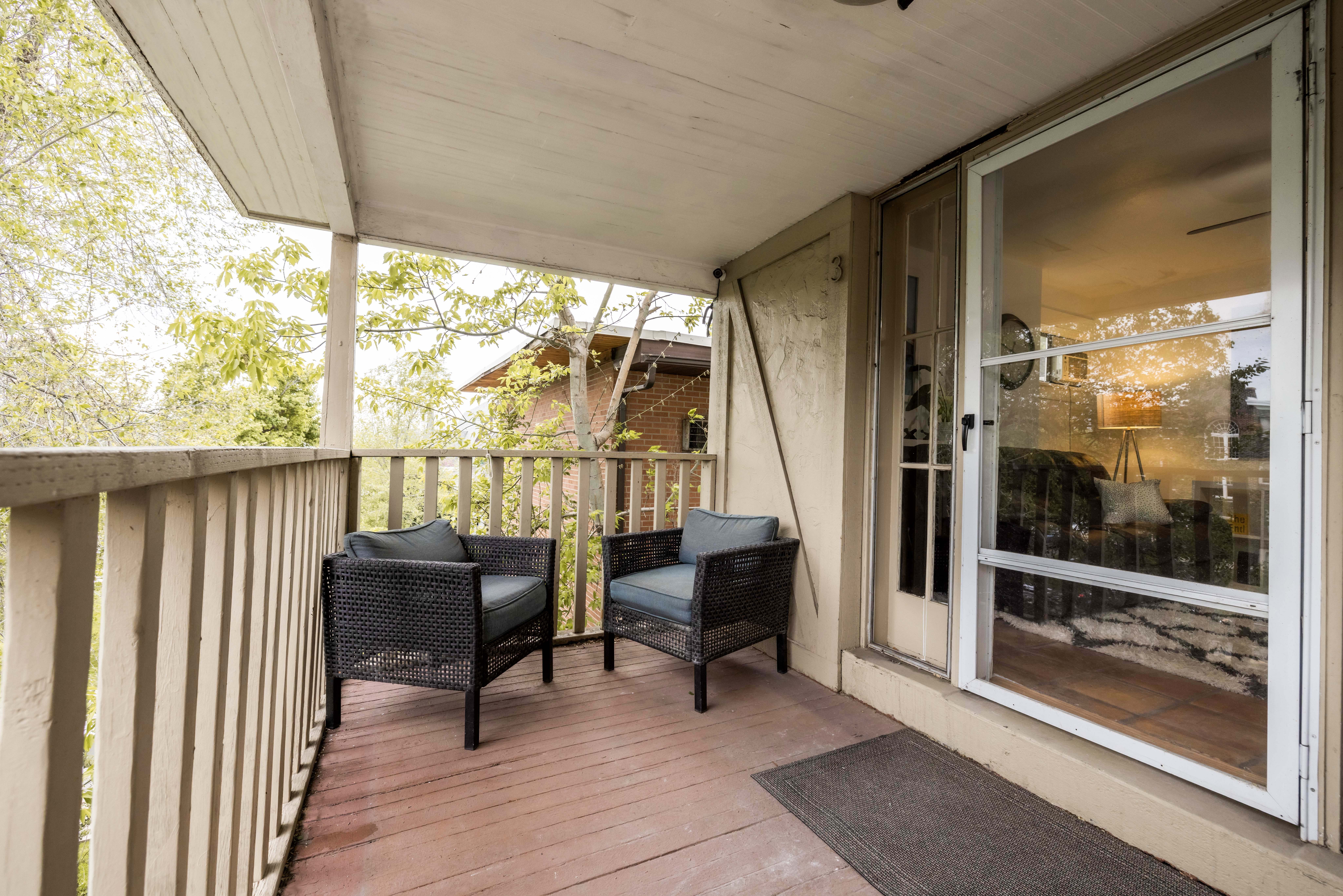 Apt. #3 Front covered deck