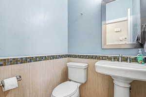 Half bathroom on main level