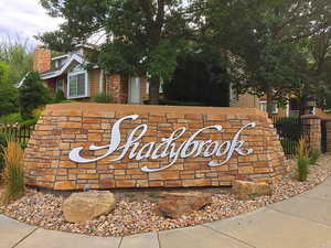 View of community sign on 700 east