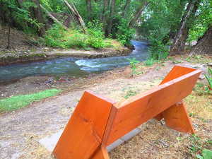 quiet places to enjoy next to the year-round stream