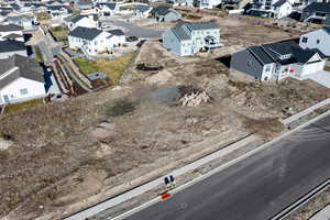 Aerial view of residential area