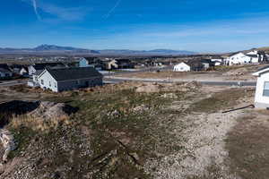 View of mountain backdrop with nearby suburban area
