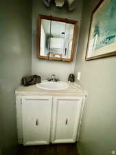 Bathroom featuring vanity