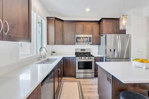 Plentiful bright counter space abundant with space for appliances and more!