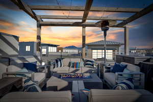 Amazing rooftop terrace views towards both the east and west perfect for morning sunrises and sunsets!