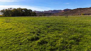 Mountain view featuring rural landscape
