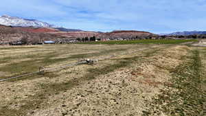 View of mountain background with rural landscape