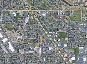 South to North aerial view