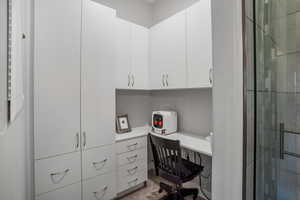 Office area with built in study area