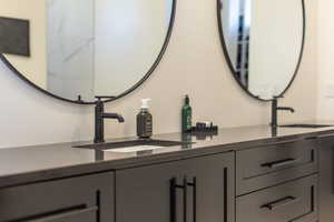 Bathroom featuring vanity