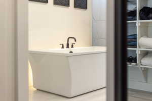 Bathroom featuring vanity