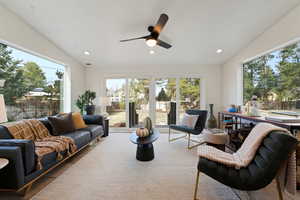 Sunroom with plenty of natural light