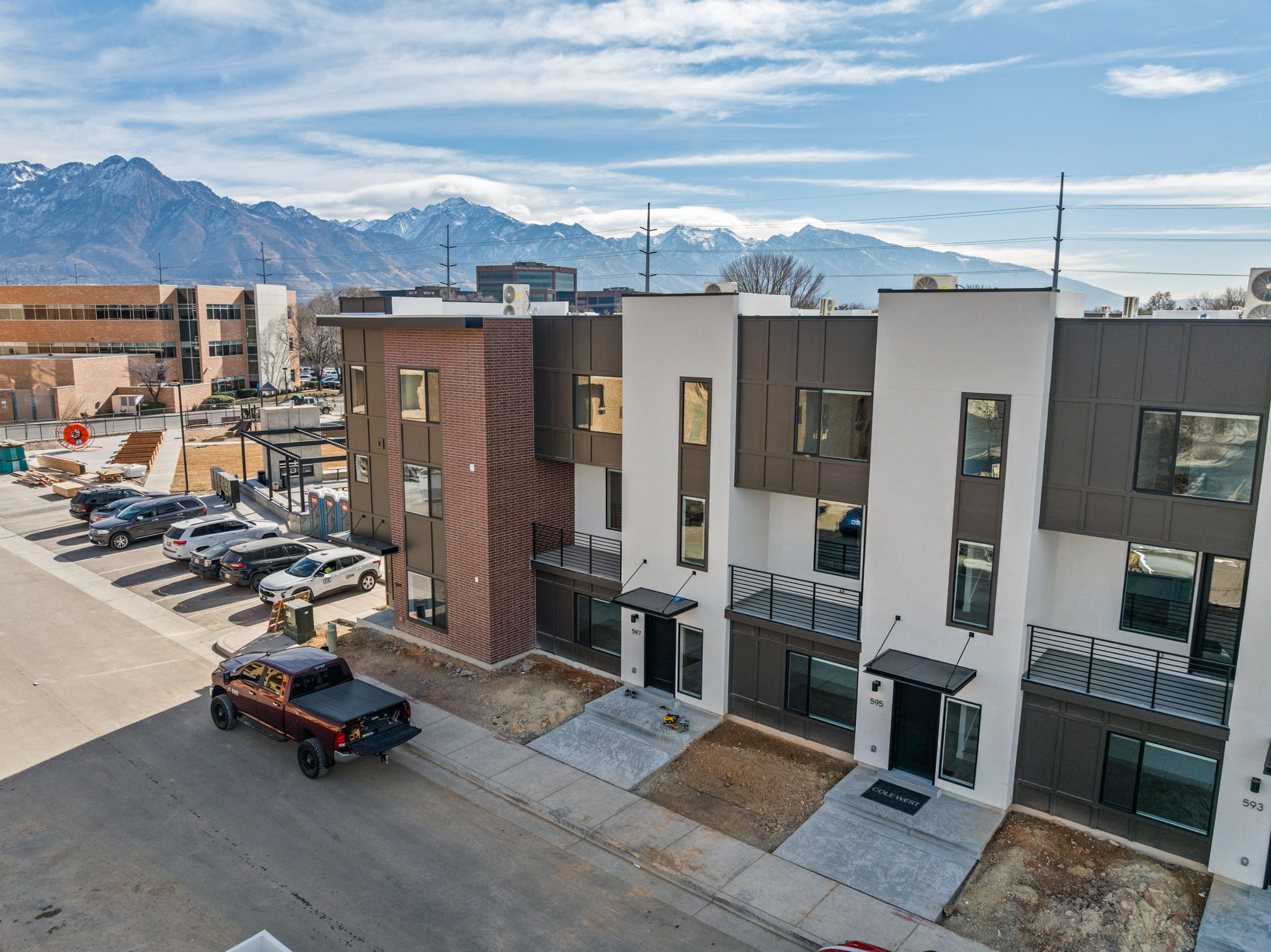 View of property featuring a mountain view