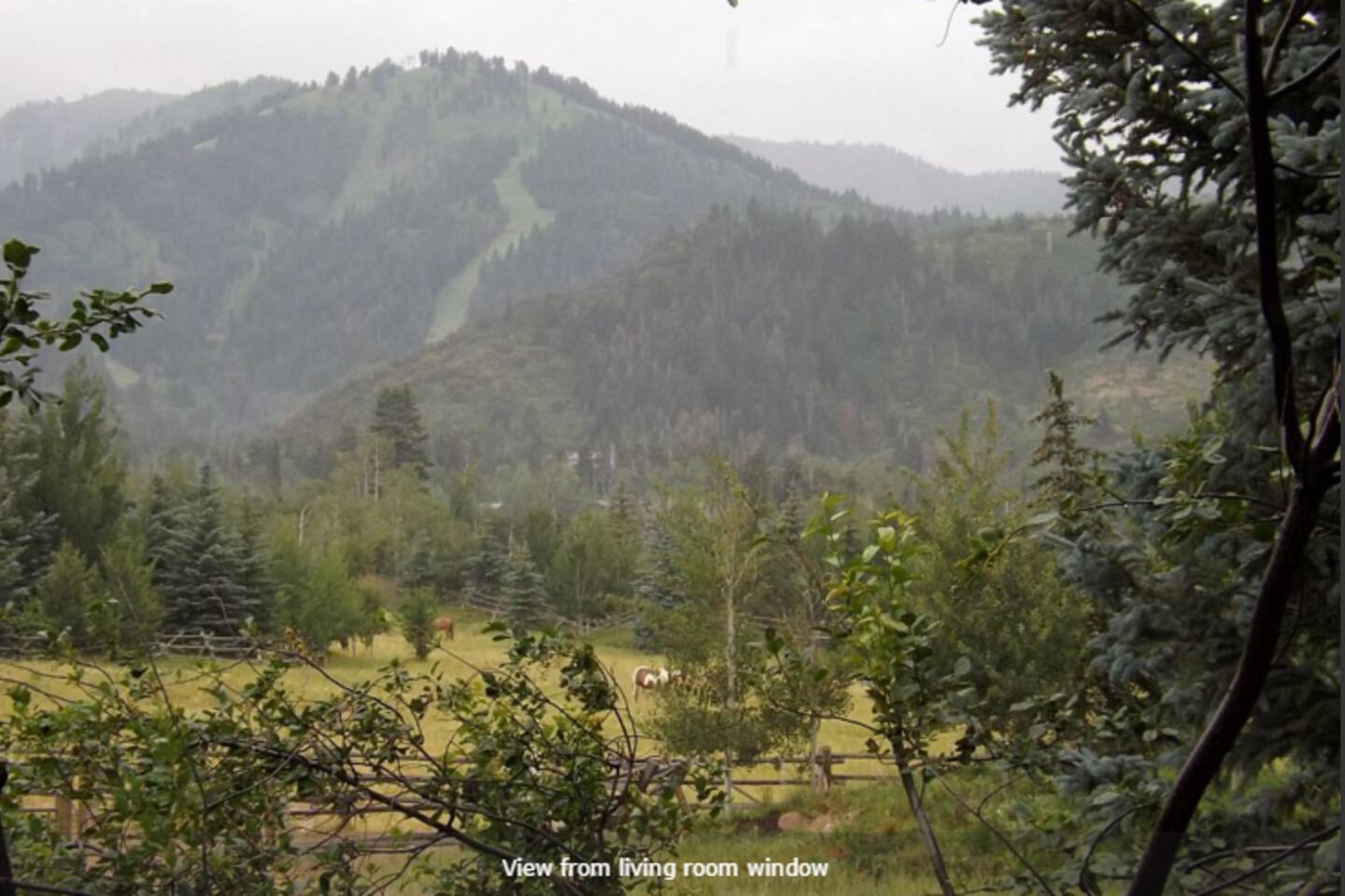 View of peak 9990 at Canyons Resort, from the back deck