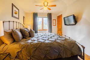 Primary suite with South facing window