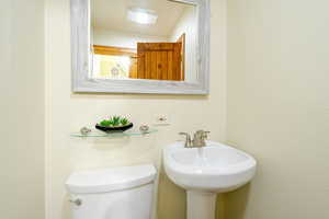 1/2 bath and laundry combo